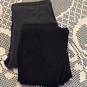 Woman’s Black and Gray Leggings